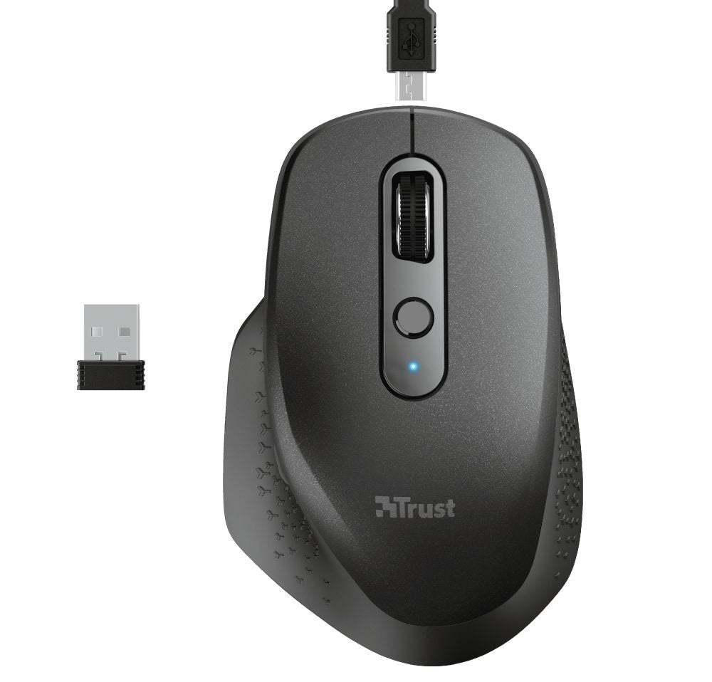 Trust Ozaa mouse Ufficio Mano destra RF Wireless Ottico 2400 DPI [23812]