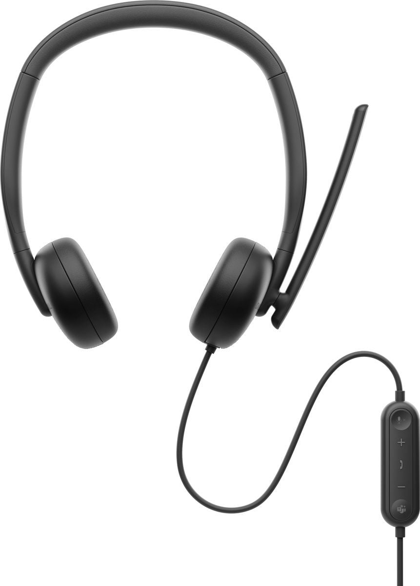 DELL WH3024 Auricolare Cablato A Padiglione Musica e Chiamate USB tipo-C Nero [WH3024-DWW]