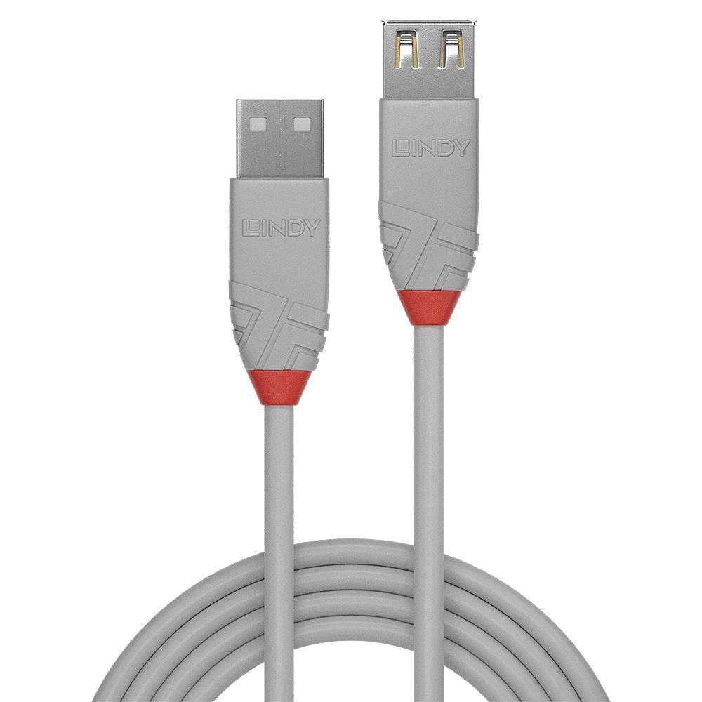 Lindy 36713 cavo USB 2 m USB 2.0 USB A Grigio [LINDY36713]