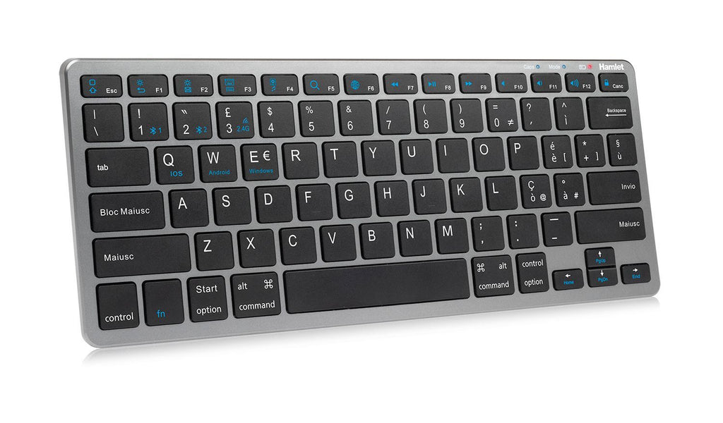 Hamlet XKK400CWB-IT tastiera Casa RF senza fili + Bluetooth QWERTY Italiano Nero [XKK400CWB-IT]