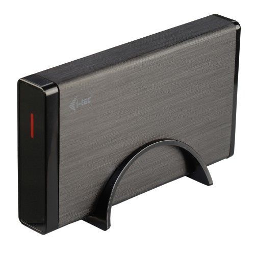 i-tec MYSAFE35U401 contenitore di unità di archiviazione Box esterno HDD Nero, Metallico 3.5" [MYSAFE35U401]