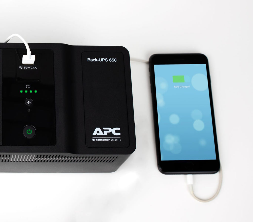 APC Back-UPS 650VA 230V 1 USB charging port - (Offline-) USV gruppo di continuità (UPS) Standby (Offline) 0,65 kVA 400 W 8 presa(e) AC [BE650G2-GR]