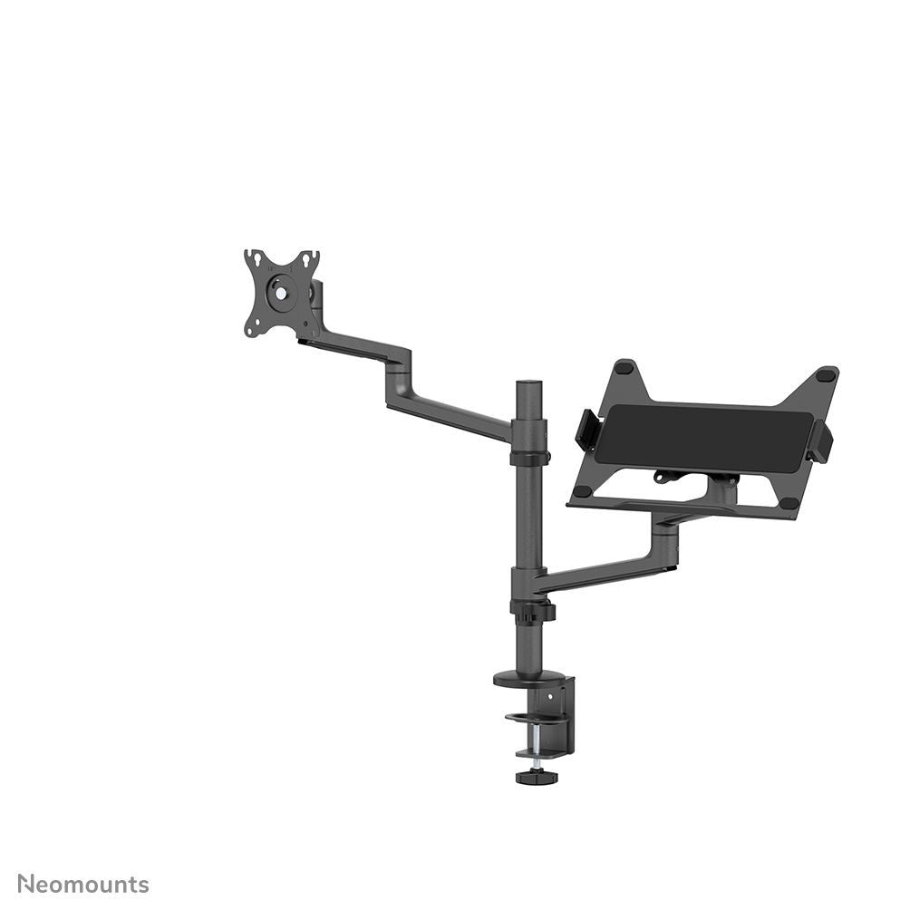 Neomounts DS20-425BL2 Braccio per monitor con supporto per laptop 17-27" - salvaspazio [DS20-425BL2]