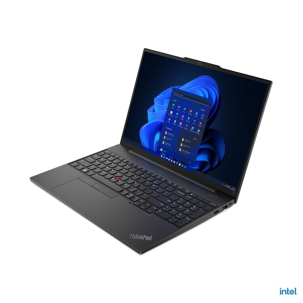 Lenovo ThinkPad E16 Intel Core i7 i7-1355U Computer portatile 40,6 cm (16") WUXGA 16 GB DDR4-SDRAM 512 GB SSD Wi-Fi 6 (802.11ax) Windows 11 Pro Nero [21JN004MIX]