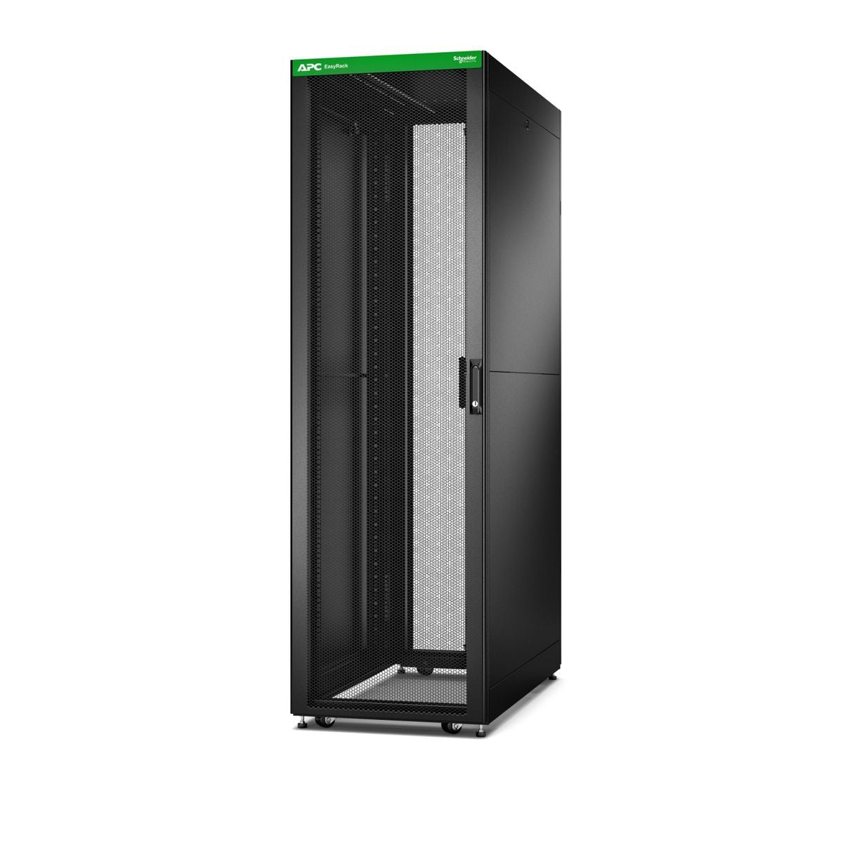APC Easy Rack 600mm/42U/1000mm , with Roof, Side panel Rack indipendenti Nero [ER6202FP1]