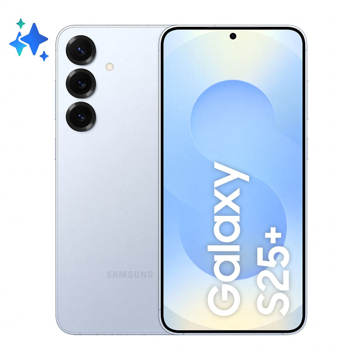 Samsung Galaxy S25+ Smartphone AI, Display 6.7'' QHD+ Dynamic AMOLED 2X, Fotocamera 50MP, RAM 12GB, 512GB, 4.900 mAh, Icyblue [SM-S936BLBGEUE]