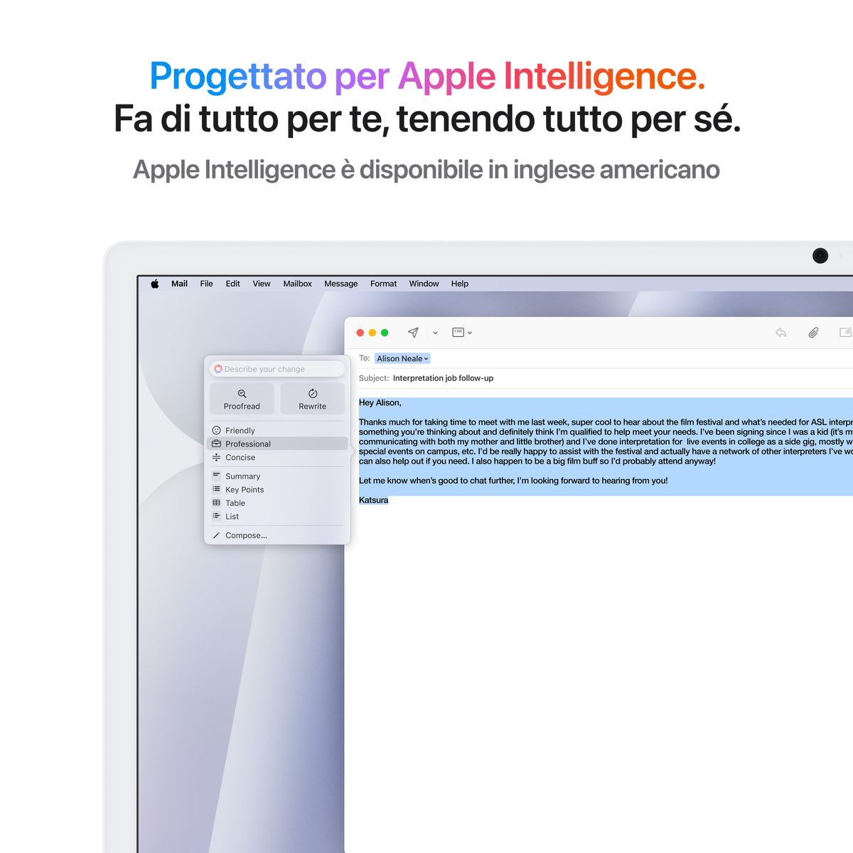 Apple iMac 24"Retina Display 4,5K, Chip M4 con CPU 8core, GPU 8core, 16GB, 256GB SSD, Argento [MWUC3T/A]
