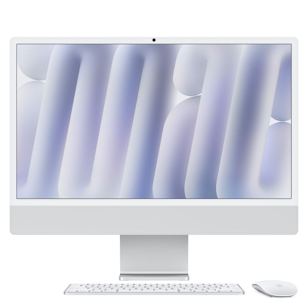 Apple iMac 24"Retina Display 4,5K, Chip M4 con CPU 8core, GPU 8core, 16GB, 256GB SSD, Argento [MWUC3T/A]
