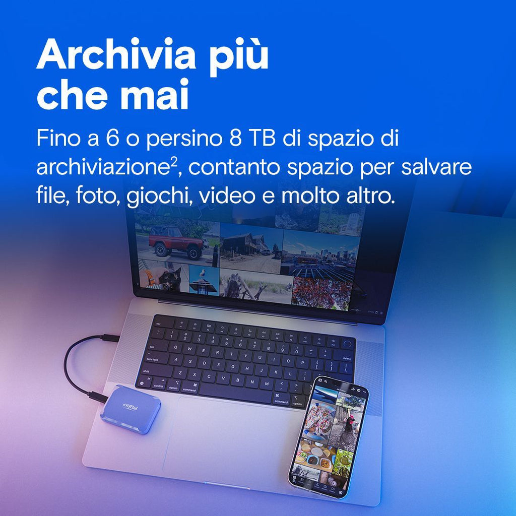 CRUCIAL X10 1TB PORTABLE SSD CRITTOGRAFATO [CT1000X10SSD9]