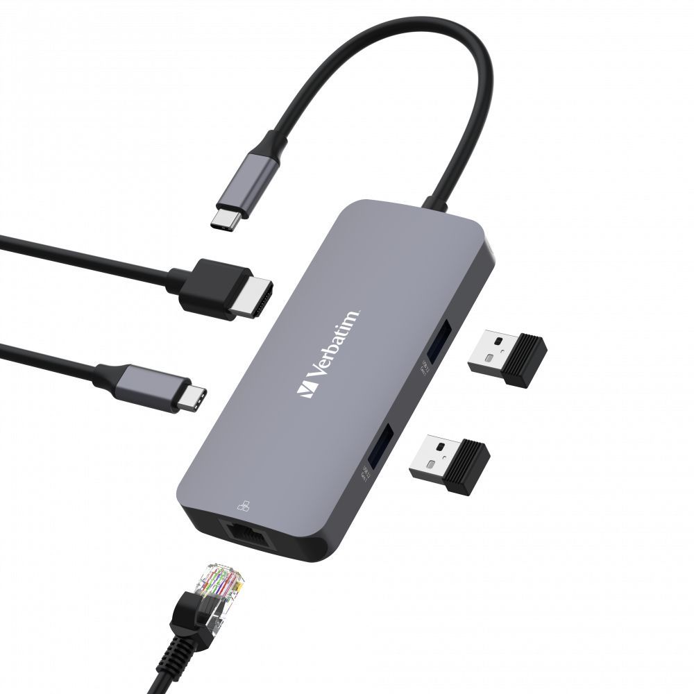 Verbatim CMH-05 USB tipo-C 5000 Mbit/s Argento [32150]