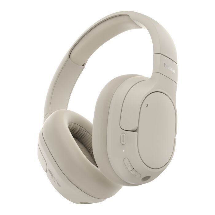 Belkin AUD008HQSA cuffia e auricolare Cuffie Wireless A Padiglione Musica e Chiamate USB tipo-C Bluetooth Sabbia [AUD008HQSA]