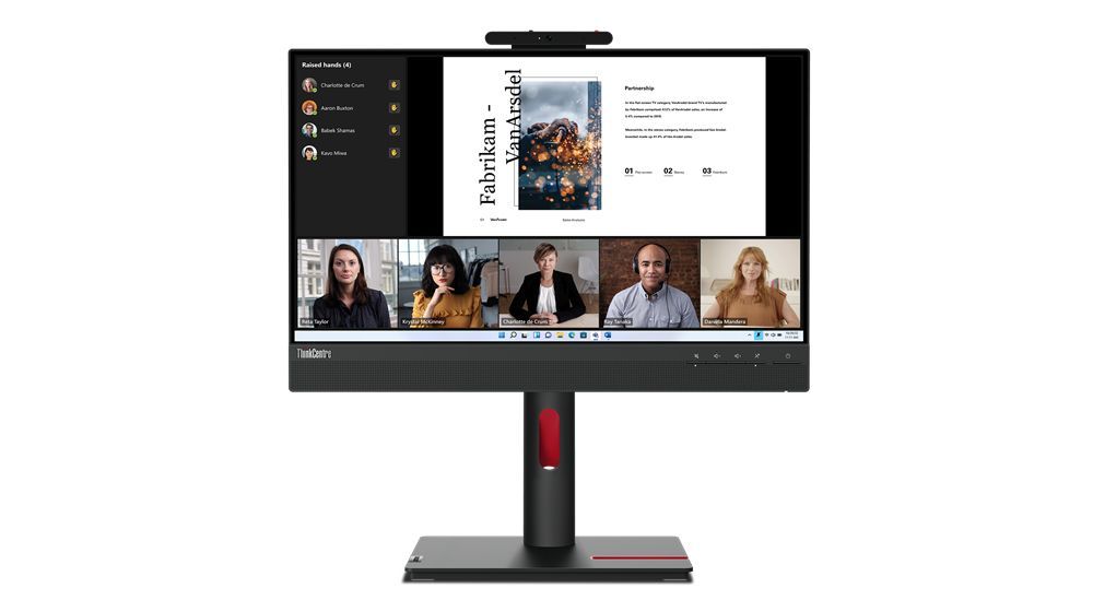 Lenovo ThinkCentre Tiny-In-One 22 Gen 5 LED display 54,6 cm (21.5") 1920 x 1080 Pixel Full HD Nero [12N8GAT1EU]