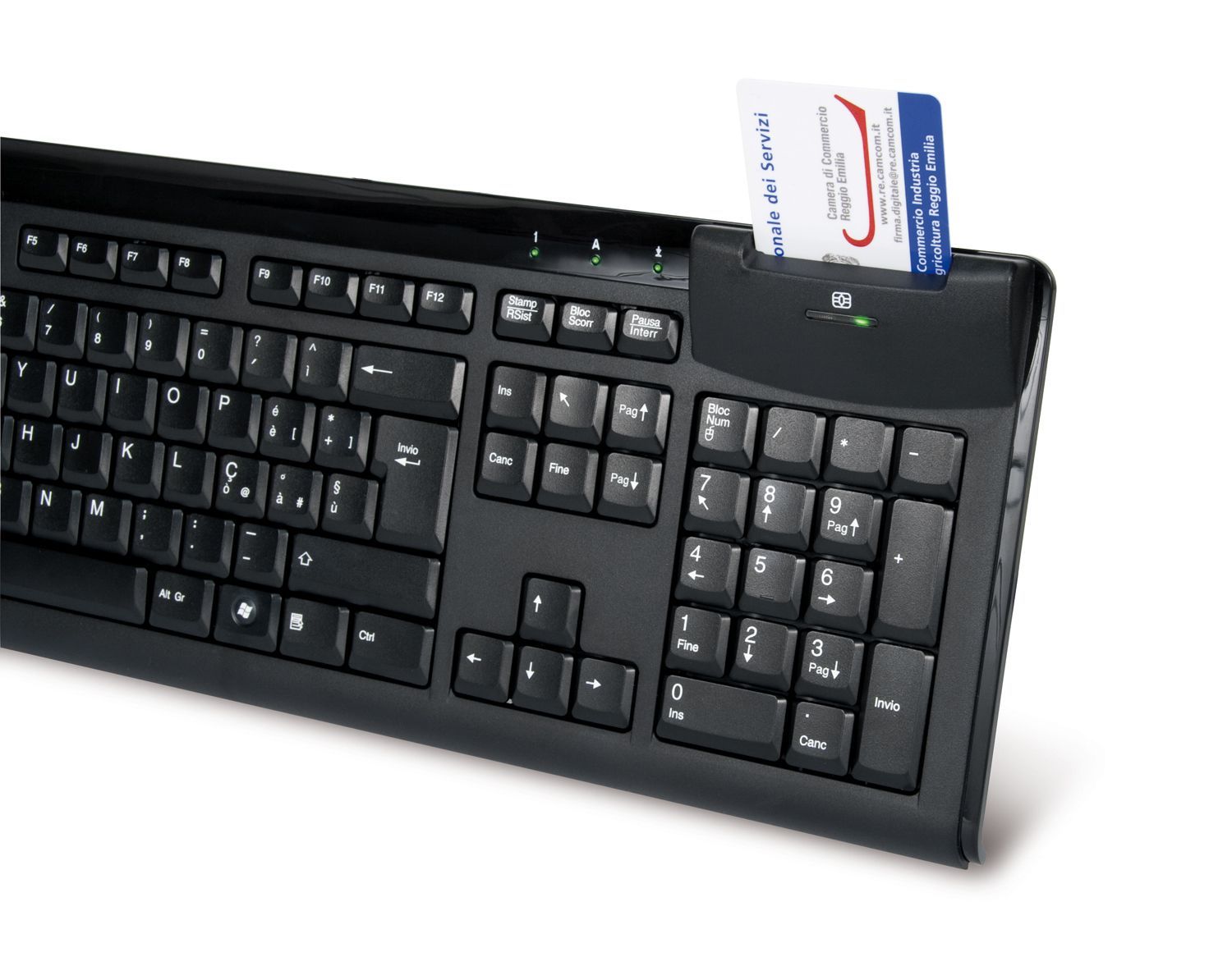 Hamlet Smart Card Keyboard tastiera usb professionale con lettore smart card integrato [XKKITASCR]
