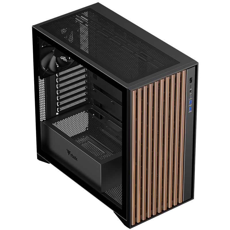 itek WOODY Tower Nero [ITGCAWO28B]