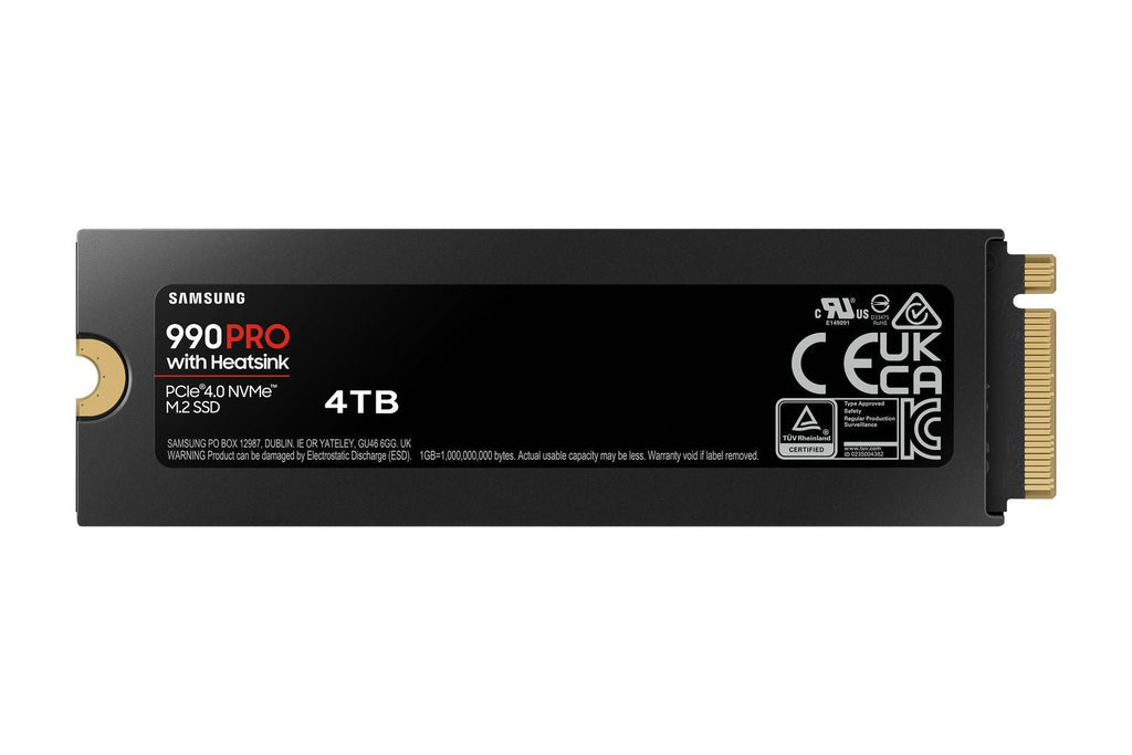Samsung 990 PRO NVMe 4TB con Dissipatore di calore, SSD interno [MZ-V9P4T0GW]