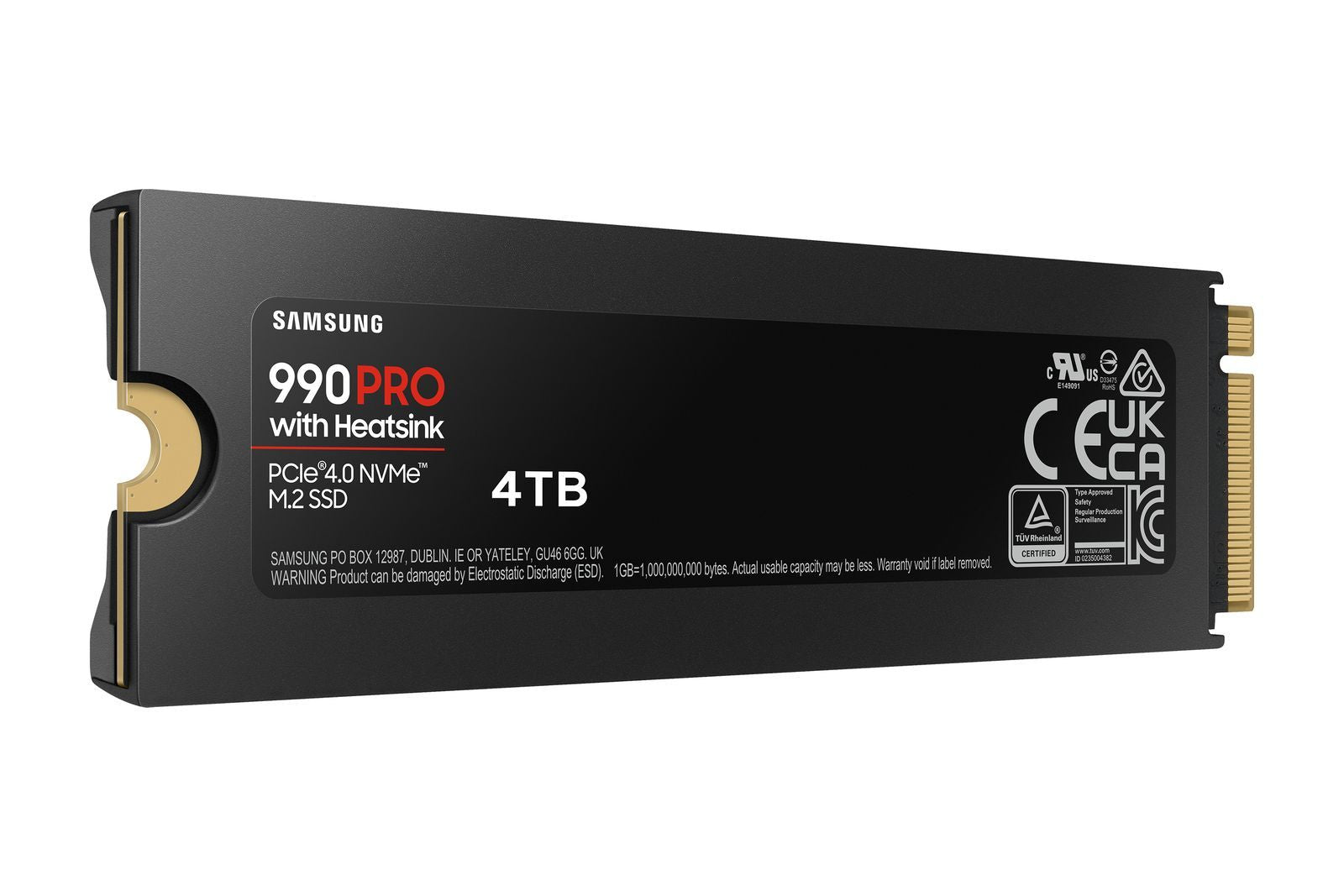 Samsung 990 PRO NVMe 4TB con Dissipatore di calore, SSD interno [MZ-V9P4T0GW]