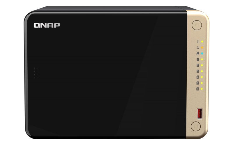 QNAP TS-664 NAS Tower Intel Celeron N5095 8 GB DDR4 0 TB QNAP QTS Nero [TS-664-8G]