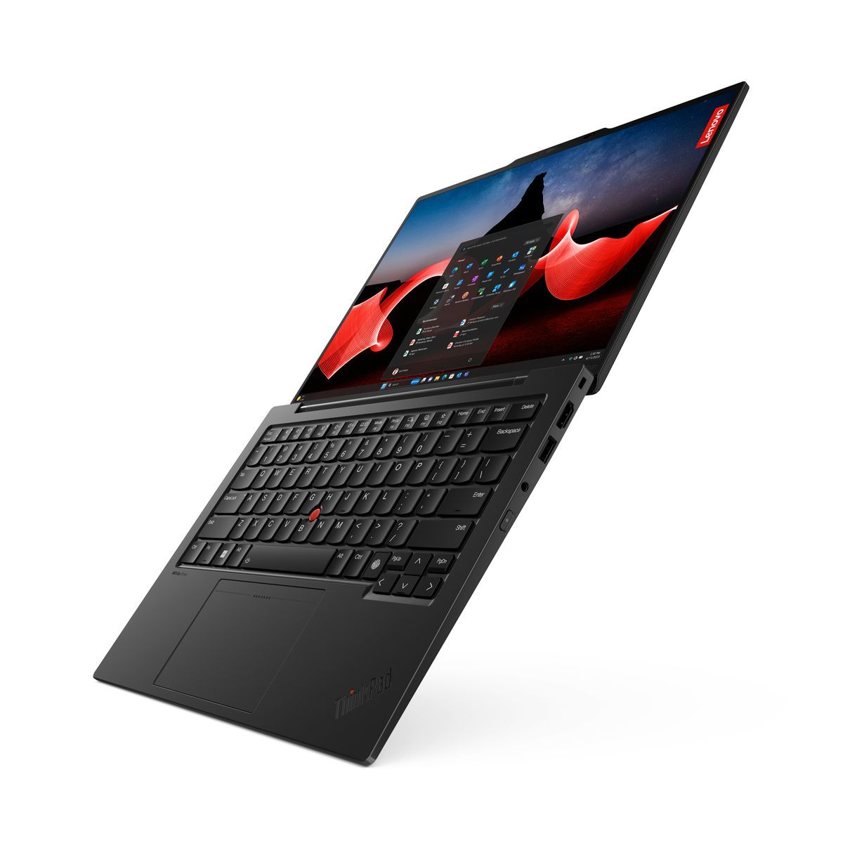 Lenovo ThinkPad X1 Carbon Gen 12 Intel Core Ultra 7 155U Computer portatile 35,6 cm (14") WUXGA 32 GB LPDDR5x-SDRAM 2 TB SSD Wi-Fi 6E (802.11ax) Windows 11 Pro Nero [21KC005SIX]
