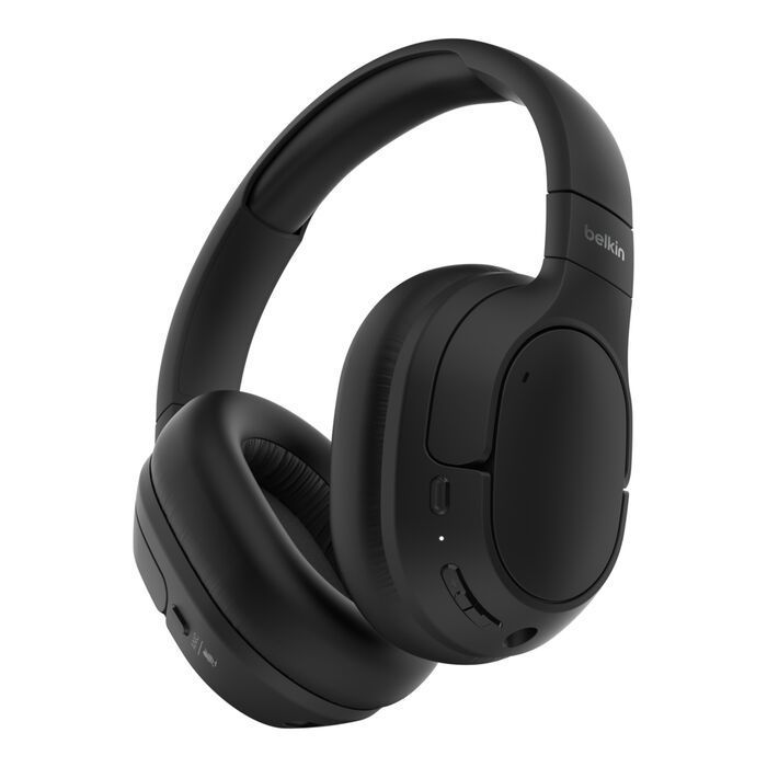 Belkin AUD008HQBK cuffia e auricolare Cuffie Wireless A Padiglione Musica e Chiamate USB tipo-C Bluetooth Nero [AUD008HQBK]