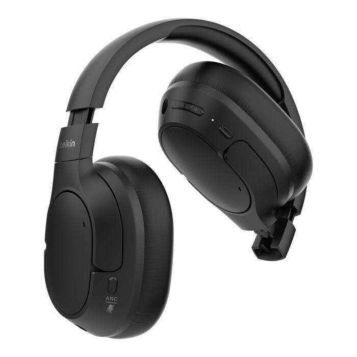 Belkin AUD008HQBK cuffia e auricolare Cuffie Wireless A Padiglione Musica e Chiamate USB tipo-C Bluetooth Nero [AUD008HQBK]