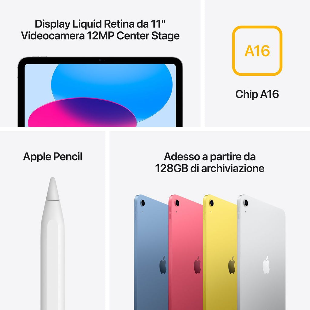 Apple iPad 11'' Wi-Fi + Cellular 128GB Blu [MD7G4TY/A]