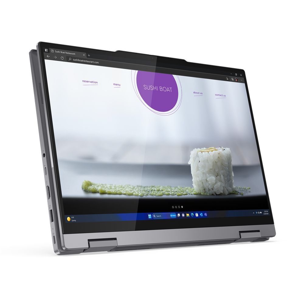 Lenovo ThinkBook 14 Intel Core Ultra 7 155U Ibrido (2 in 1) 35,6 cm (14") Touch screen WUXGA 16 GB DDR5-SDRAM 512 GB SSD Wi-Fi 6E (802.11ax) Windows 11 Pro Grigio [21MX0012IX]