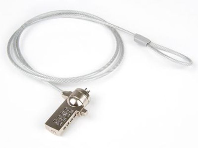 Hamlet XNBLOCK15N cavo di sicurezza Metallico, Bianco 1,5 m [XNBLOCK15N]