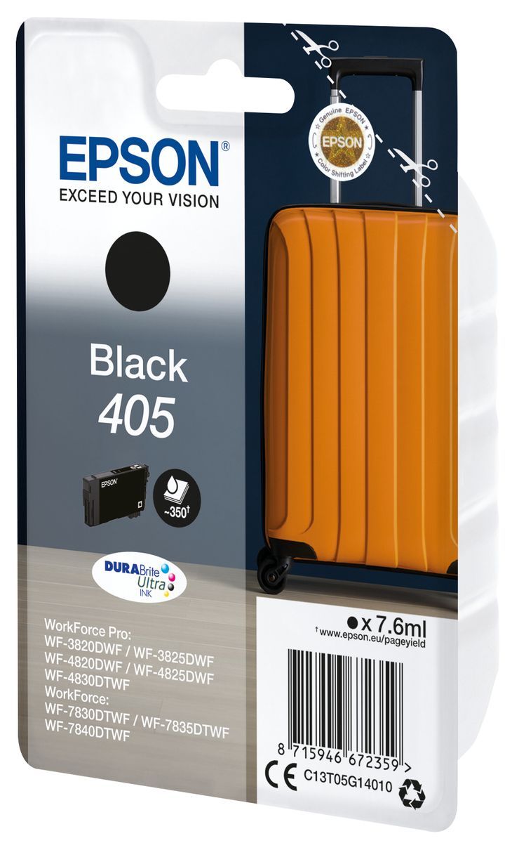 Epson Singlepack Black 405 DURABrite Ultra Ink [C13T05G14010]