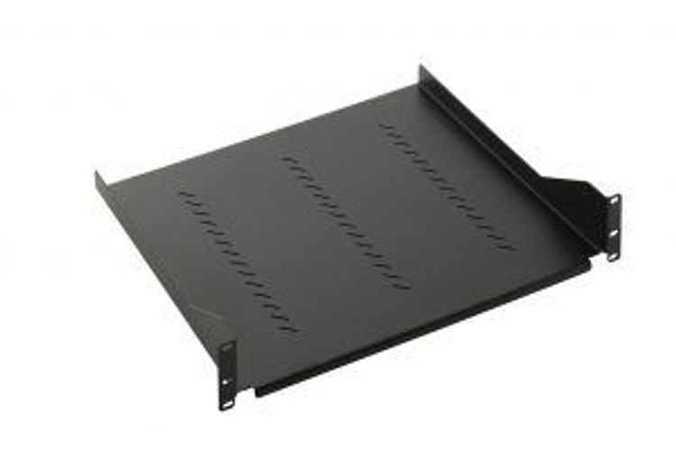 RIPIANO FISSO A SBALZO Prof.380mm Nero 2U [ITR-309097]
