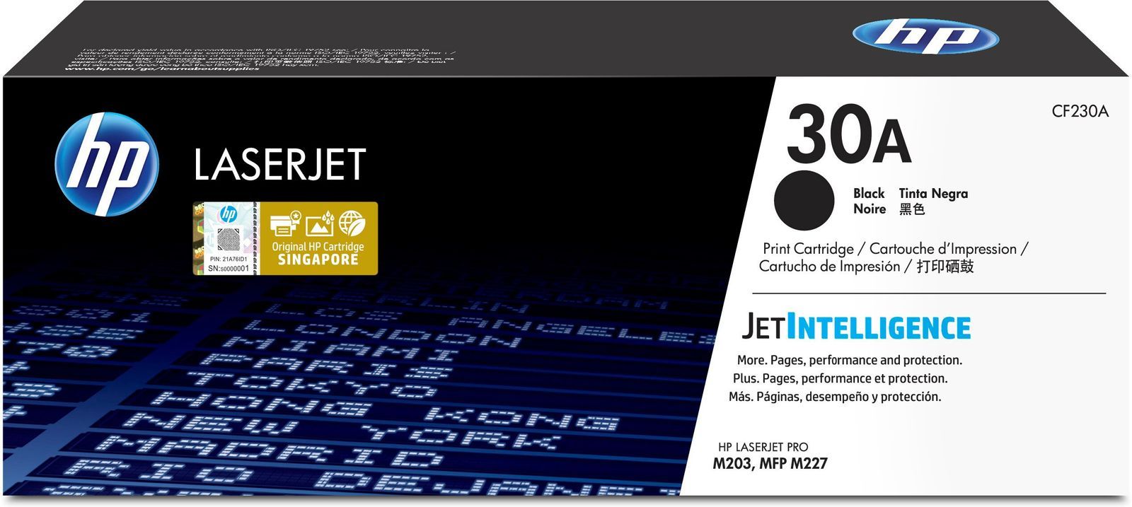 HP Cartuccia toner nero originale LaserJet 30A [CF230A]