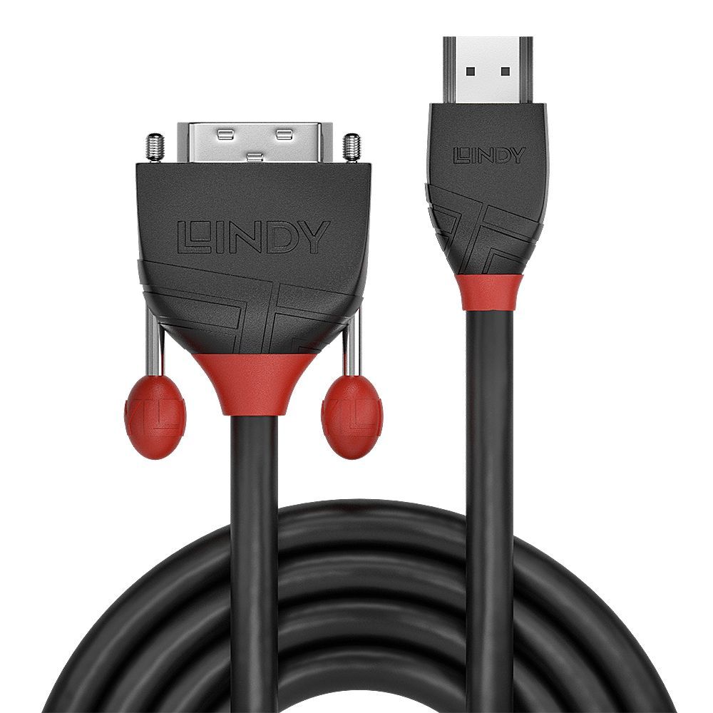 Lindy 36271 cavo e adattatore video 1 m HDMI tipo A (Standard) DVI-D Nero [LINDY36271]