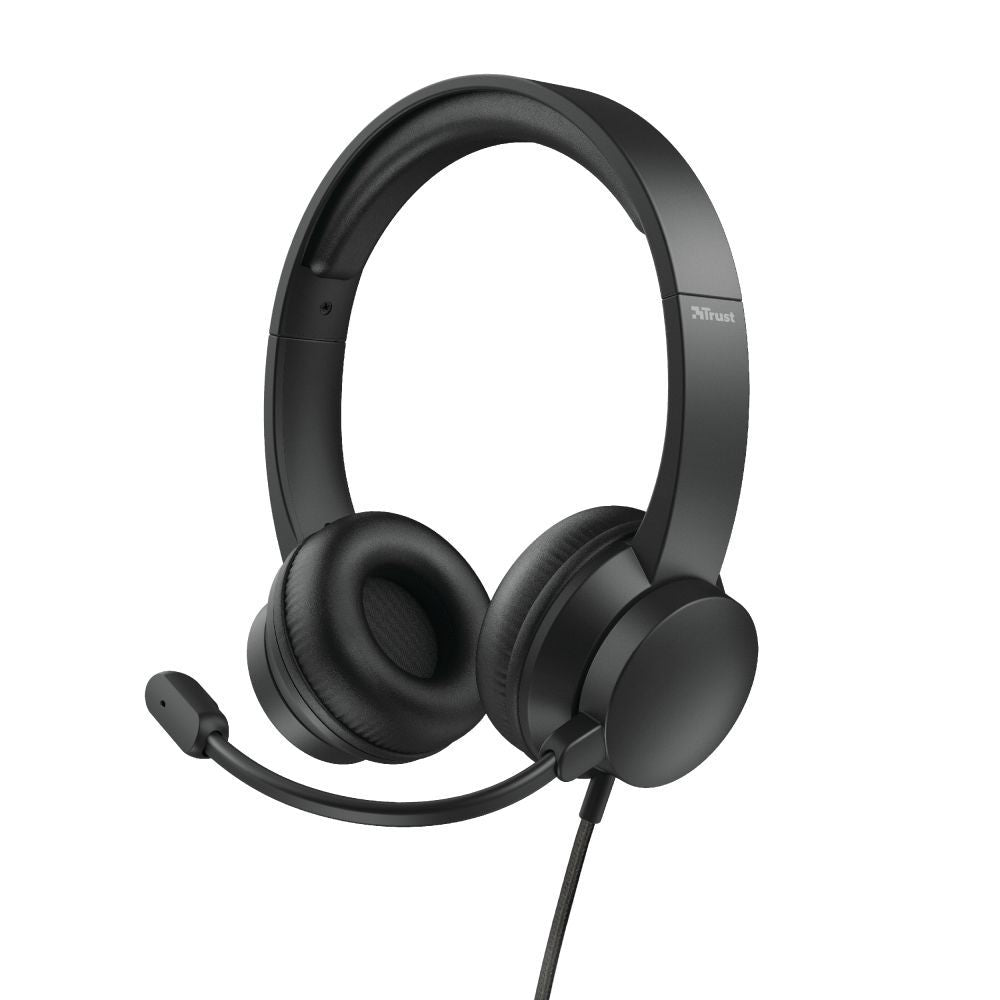 Trust HS-200 Auricolare Cablato A Padiglione Ufficio USB tipo A Nero [24186]