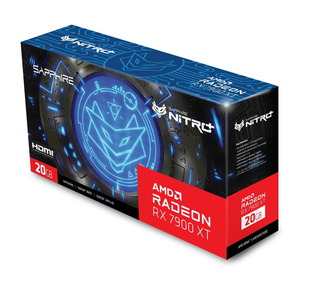 Sapphire NITRO+ Radeon RX 7900 XT Vapor-X AMD 20 GB GDDR6 [11323-01-40G]