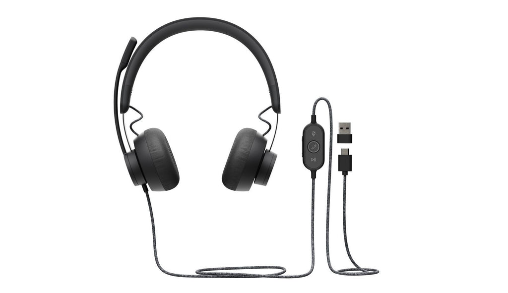 Logitech 981-000875 cuffia e auricolare Cablato A Padiglione Musica e Chiamate USB tipo-C Grafite [981-000875]