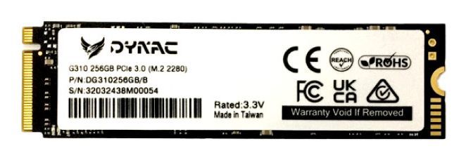 DYNAC G310 256 GB M.2 PCI Express 3.0 NVMe 3D TLC NAND [G310256GB/R]