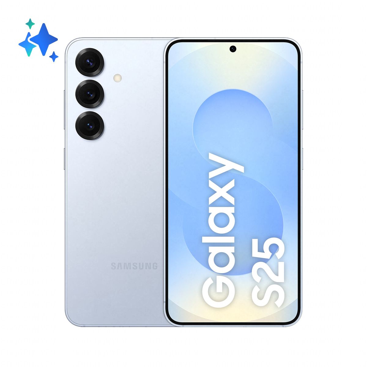 Samsung Galaxy S25 Smartphone AI, Display 6.2'' FHD+ Dynamic AMOLED 2X, Fotocamera 50MP, RAM 12GB, 128GB, 4.000 mAh, Icyblue [SM-S931BLBDEUE]