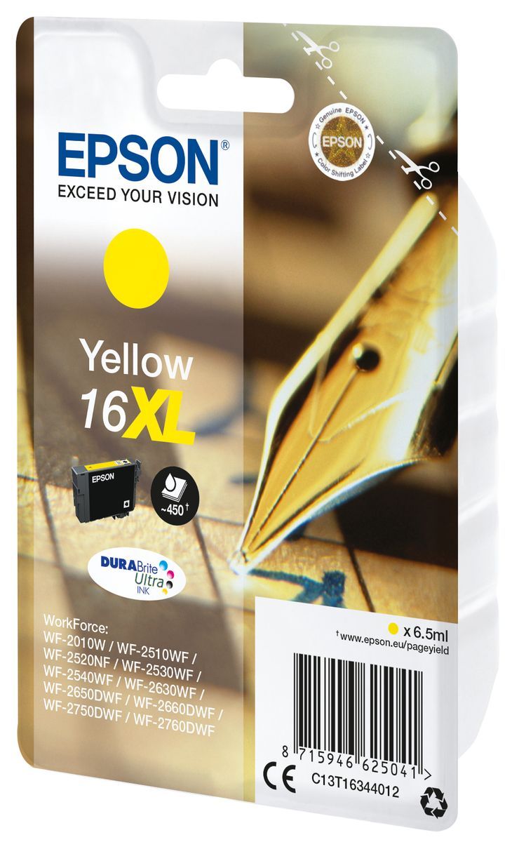 Epson Pen and crossword Cartuccia Penna e cruciverba Giallo Inchiostri DURABrite Ultra 16XL [C13T16344012]