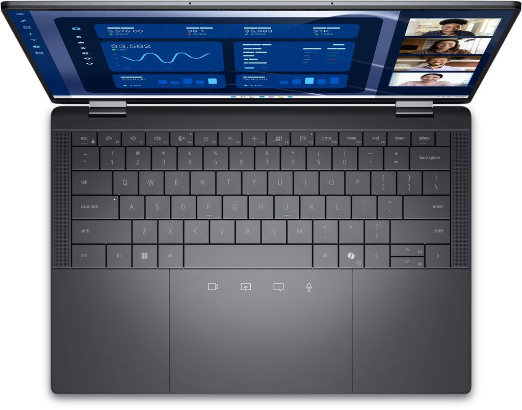 DELL Latitude 9450 2-in-1 Intel Core Ultra 7 165U Ibrido (2 in 1) 35,6 cm (14") Touch screen Quad HD+ 16 GB LPDDR5x-SDRAM 512 GB SSD Wi-Fi 7 (802.11be) Windows 11 Pro Grigio [3C33C]