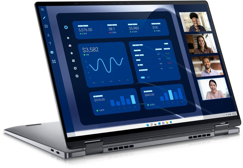 DELL Latitude 9450 2-in-1 Intel Core Ultra 7 165U Ibrido (2 in 1) 35,6 cm (14") Touch screen Quad HD+ 16 GB LPDDR5x-SDRAM 512 GB SSD Wi-Fi 7 (802.11be) Windows 11 Pro Grigio [3C33C]