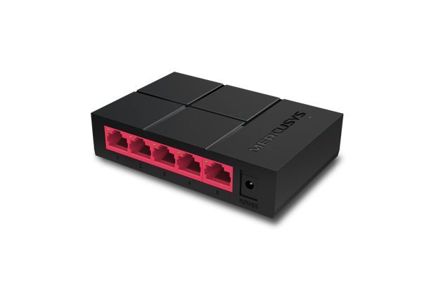 Mercusys MS105G switch di rete Non gestito Gigabit Ethernet (10/100/1000) Nero [MS105G]