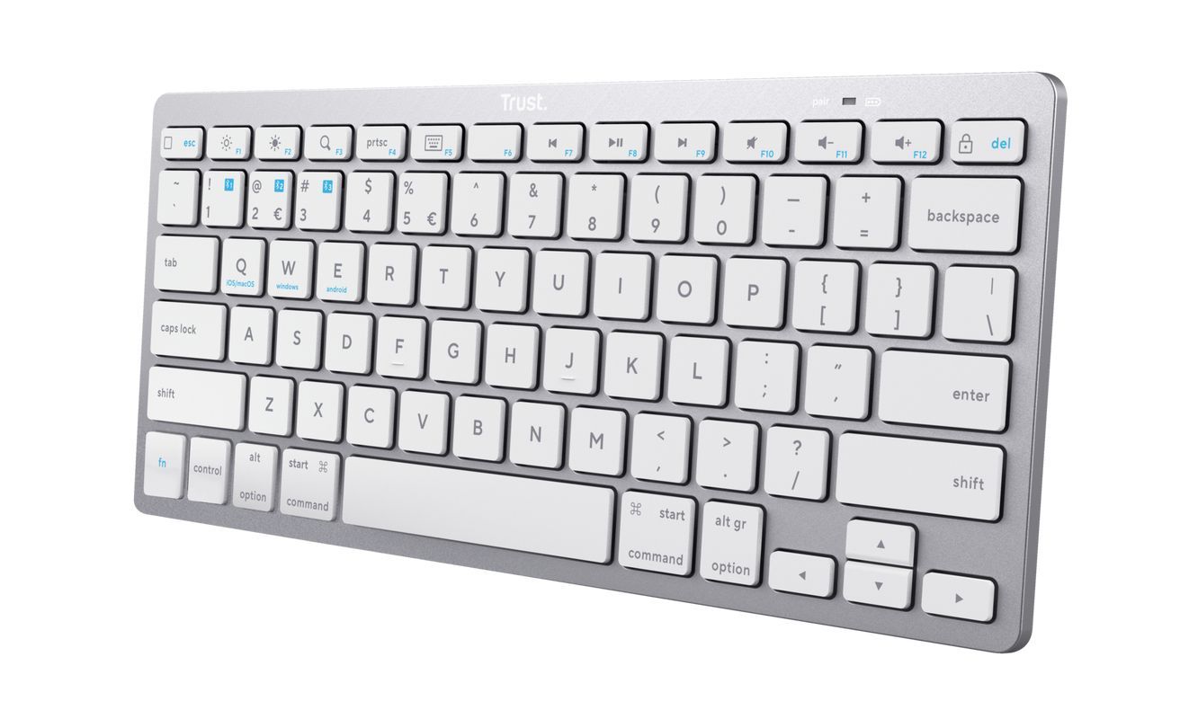 Trust 24652 tastiera Universale Bluetooth QWERTY Italiano Argento [24652]