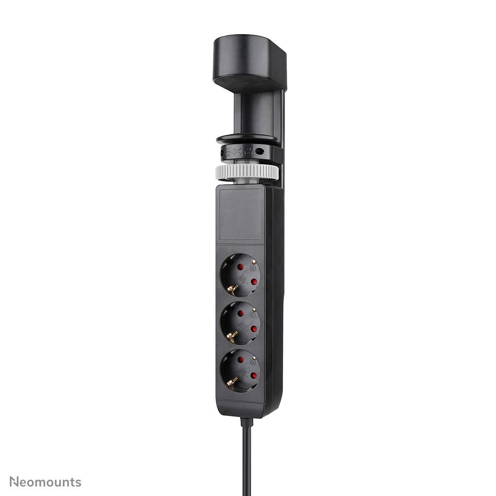 Neomounts DS22-840BL6 Multipresa da tavolo con morsetto e porte USB-C e USB-A - ricarica rapida [DS22-840BL6]