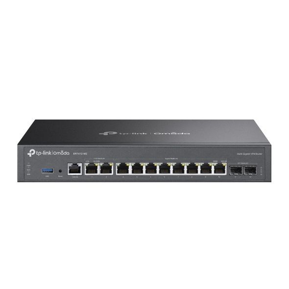 TP-Link Omada ER7412-M2 router cablato 2.5 Gigabit Ethernet, Gigabit Ethernet Nero [ER7412-M2]