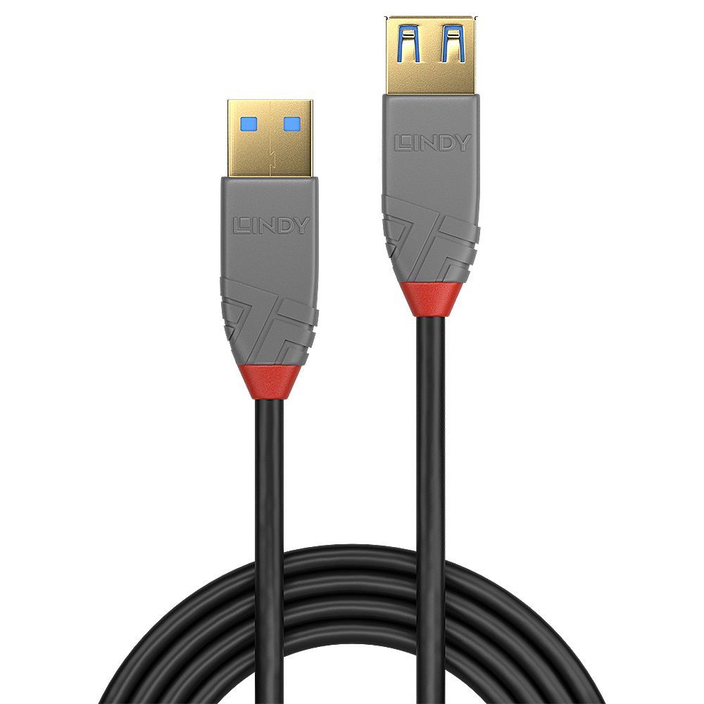 Lindy 36763 cavo USB 3 m USB 3.2 Gen 1 (3.1 Gen 1) USB A Nero [LINDY36763]