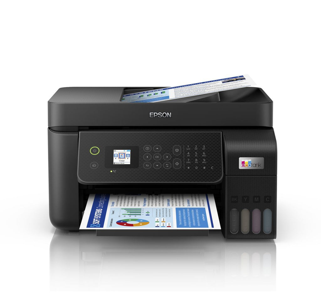 Epson EcoTank ET-4800 stampante multifunzione inkjet 4-in-1 A4, serbatoi ricaricabili alta capacità, 5 flaconi inclusi pari a 14000pag B/N 5200pag colore, Wi-FI Direct, USB [C11CJ65402]