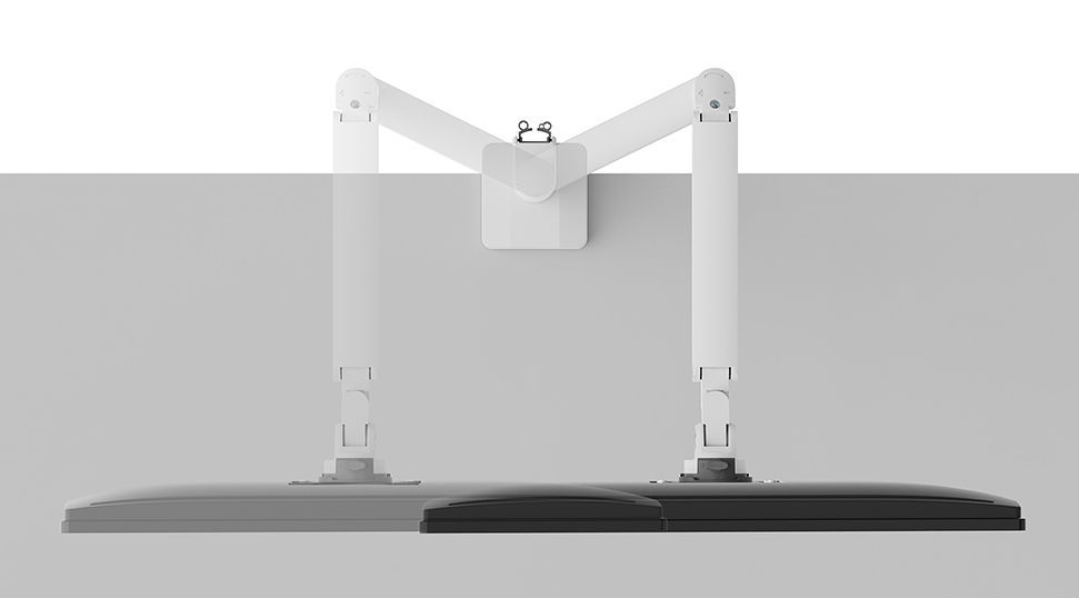 Neomounts DS70-250WH1 Braccio per monitor 17-35" - molla a gas - Topfix - 180-stop [DS70-250WH1]