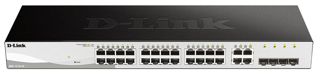 D-Link DGS-1210-24 Gestito L2 Gigabit Ethernet (10/100/1000) 1U Nero [DGS-1210-24]
