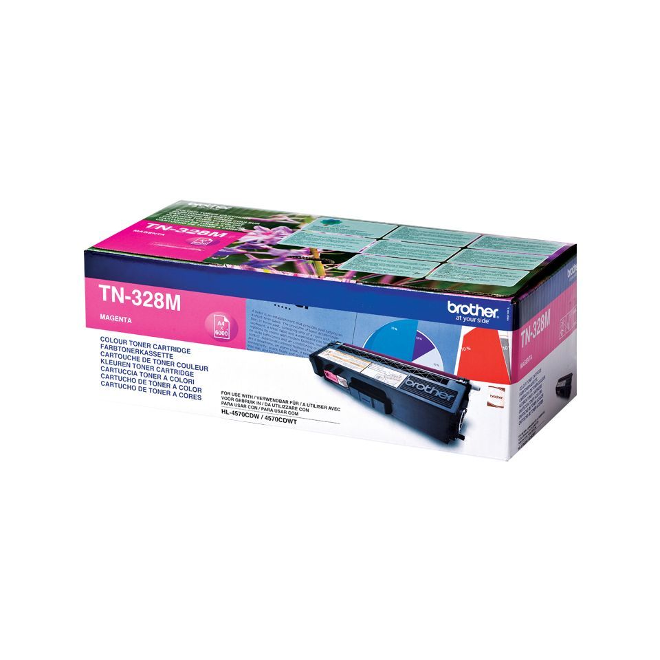 Brother TN-328M cartuccia toner 1 pz Originale Magenta [TN328M]
