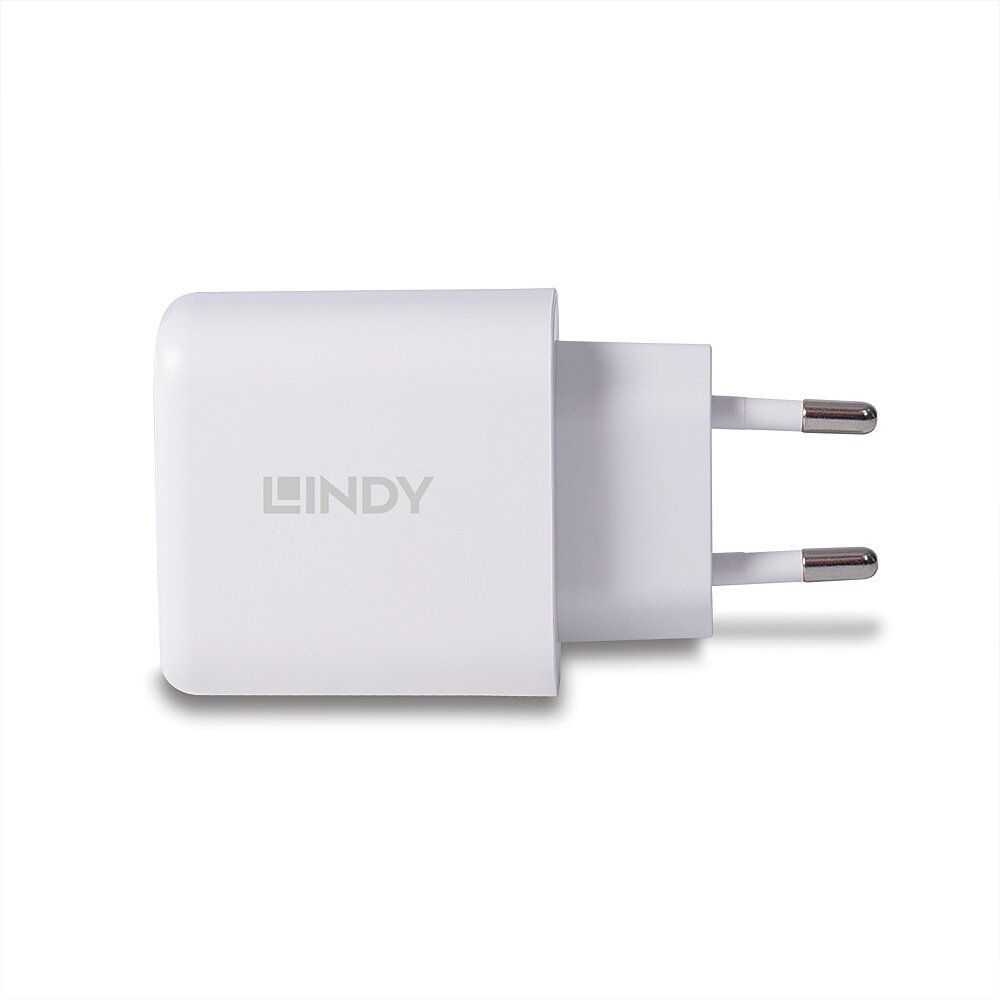 Lindy 73428 Caricabatterie per dispositivi mobili Universale Bianco AC Ricarica rapida Interno [LINDY73428]