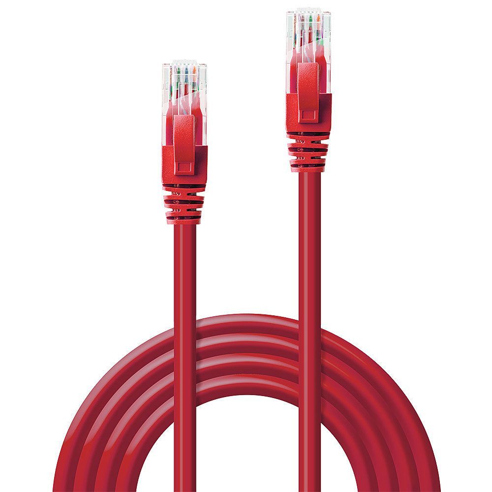 Lindy 48037 cavo di rete Rosso 10 m Cat6 U/UTP (UTP) [LINDY48037]